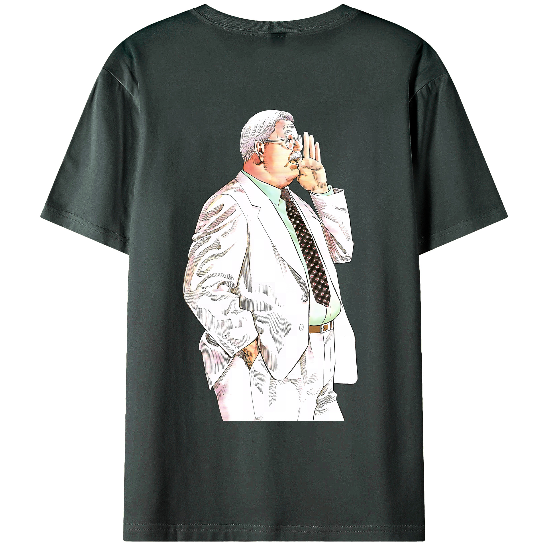 （画像用） SLAM DUNK／スラムダンク 綿100％ メンズ半袖Tシャツ（バックプリント） 通気性